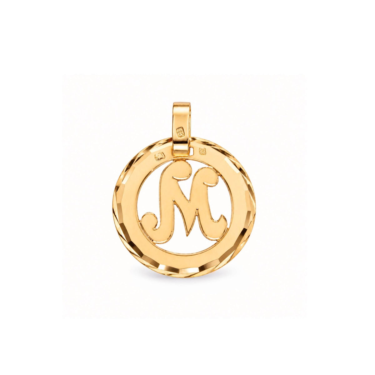 Medalha com Letra M em Ouro 19kl (1,6cm) - Loja do Ouro