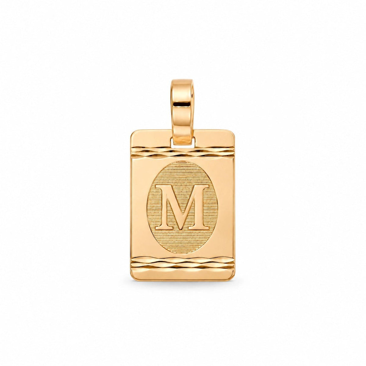Medalha com Letra M em Ouro 19kl (1,8cm) - Loja do Ouro