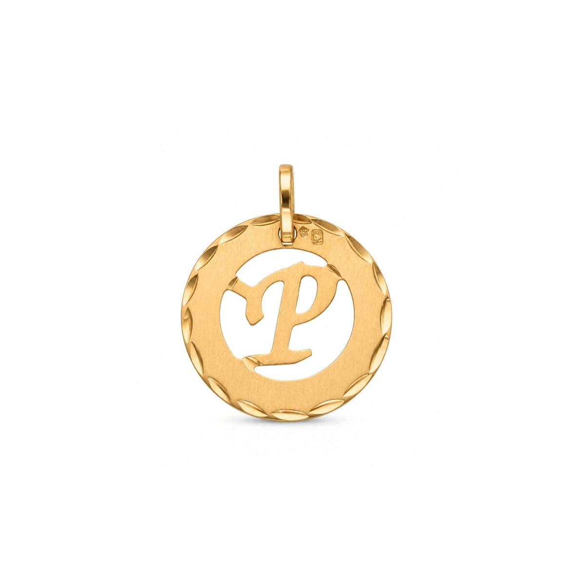Medalha com Letra P em Ouro 19kl (1,41 cm) - Loja do Ouro