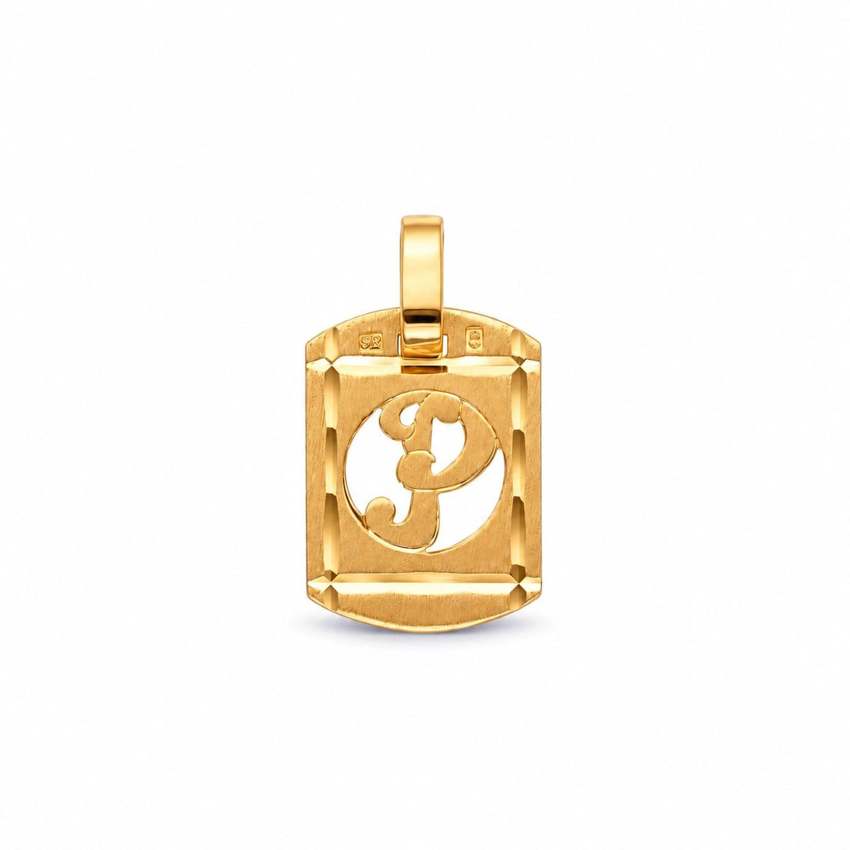 Medalha com Letra P em Ouro 19kl (1,4cm) - Loja do Ouro