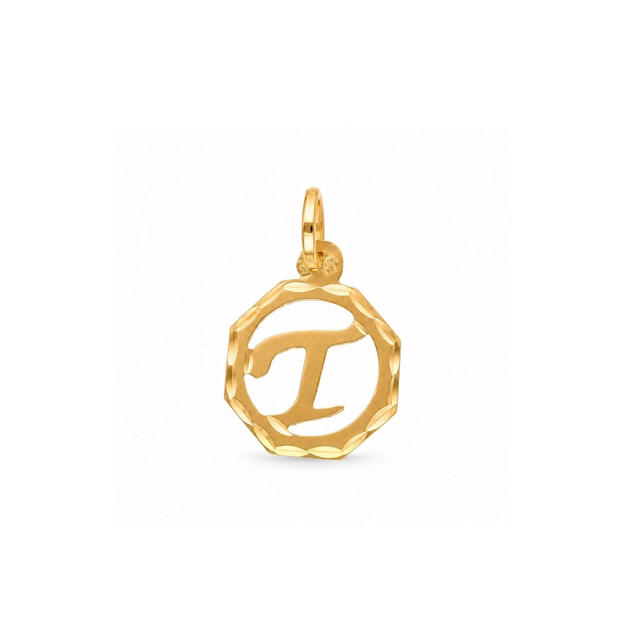 Medalha com Letra T em Ouro 19kl (1,19cm) - Loja do Ouro