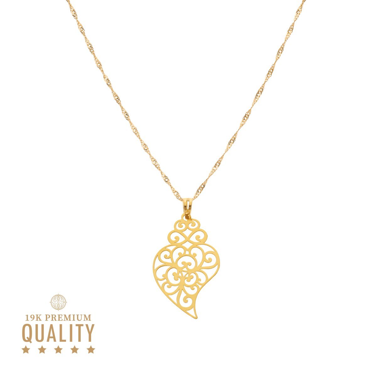 Medalha Coração de Viana em Ouro 19kl - Loja do Ouro