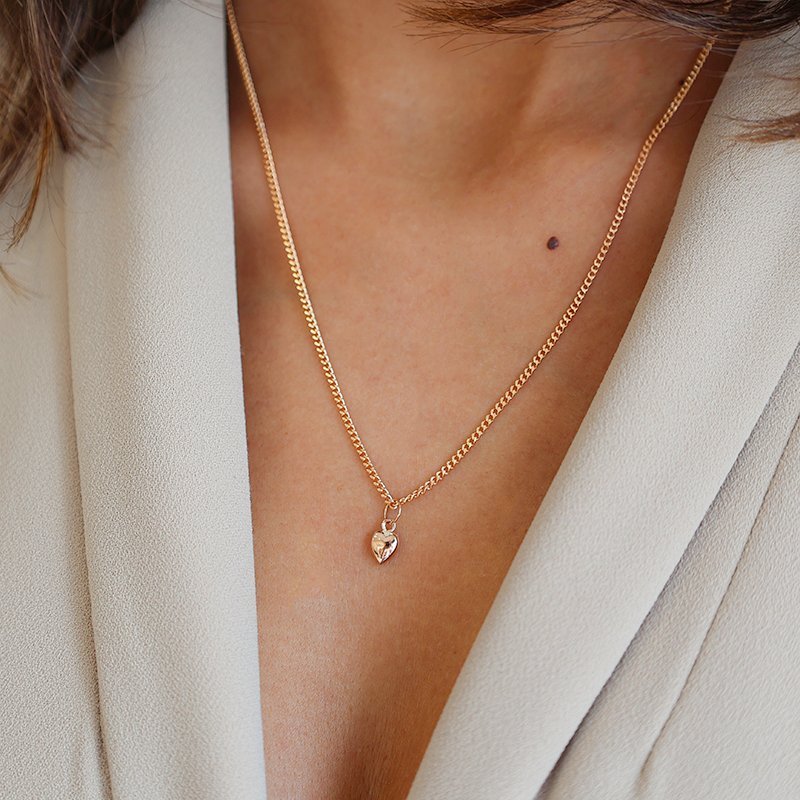 Medalha Coração em Ouro 19kl (7mm) - Loja do Ouro