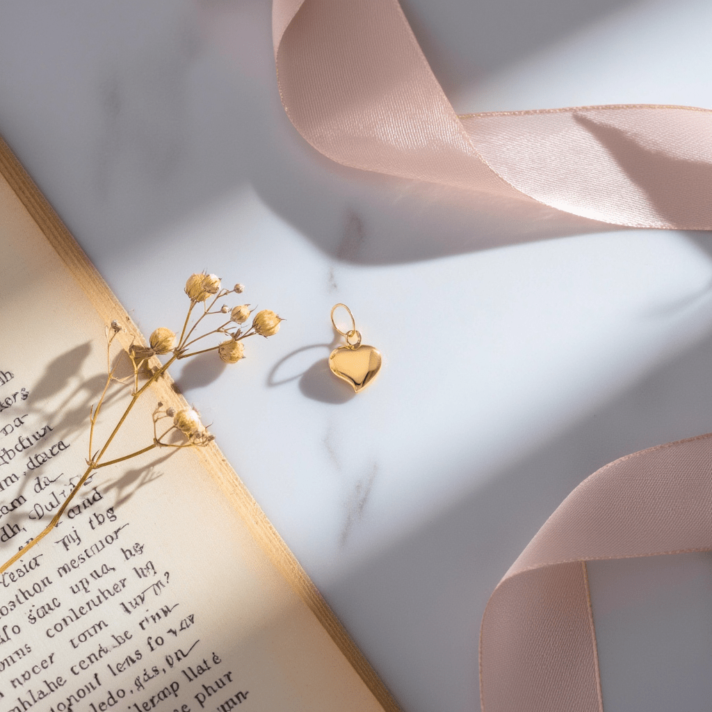 Medalha Coração Liso em Ouro 19kl (9mm) - Loja do Ouro