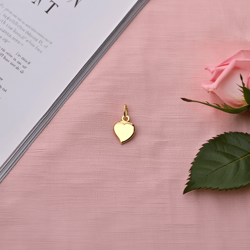 Medalha Coração Pequeno em Ouro 19kl (7mm) - Loja do Ouro