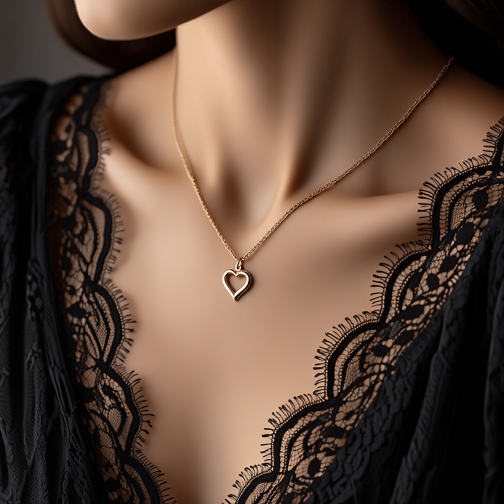 Medalha Coração Recortado em Ouro 19kl (1.3cm) - Loja do Ouro