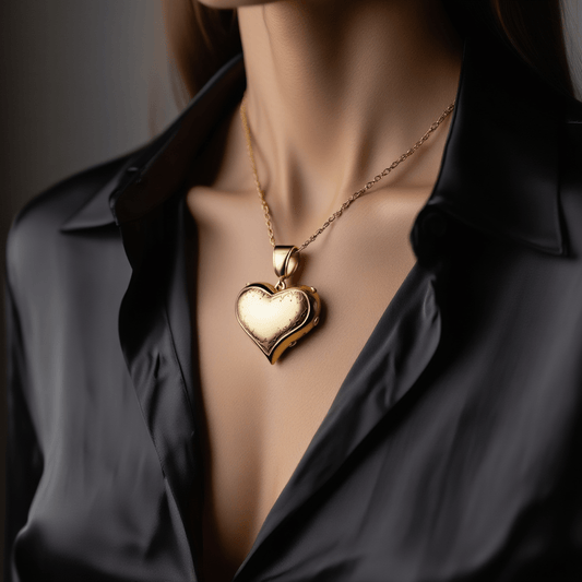 Medalha Coração Trabalhado em Ouro 19kl (2.8cm) - Loja do Ouro