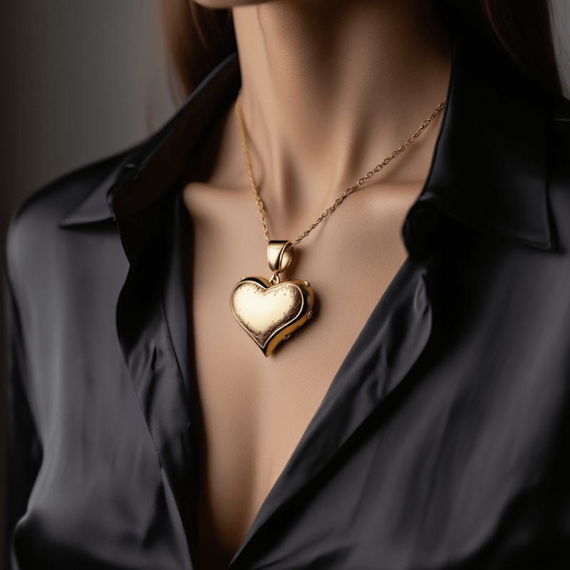 Medalha Coração Trabalhado em Ouro 19kl (2.8cm) - Loja do Ouro