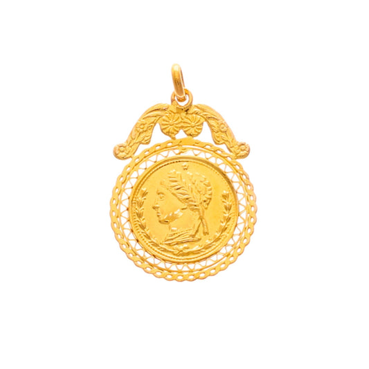 Medalha Dola em Ouro 19kl (3.1cm) - Loja do Ouro