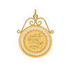 Medalha Dola em Ouro com trabalhado em filigrana - Loja do Ouro