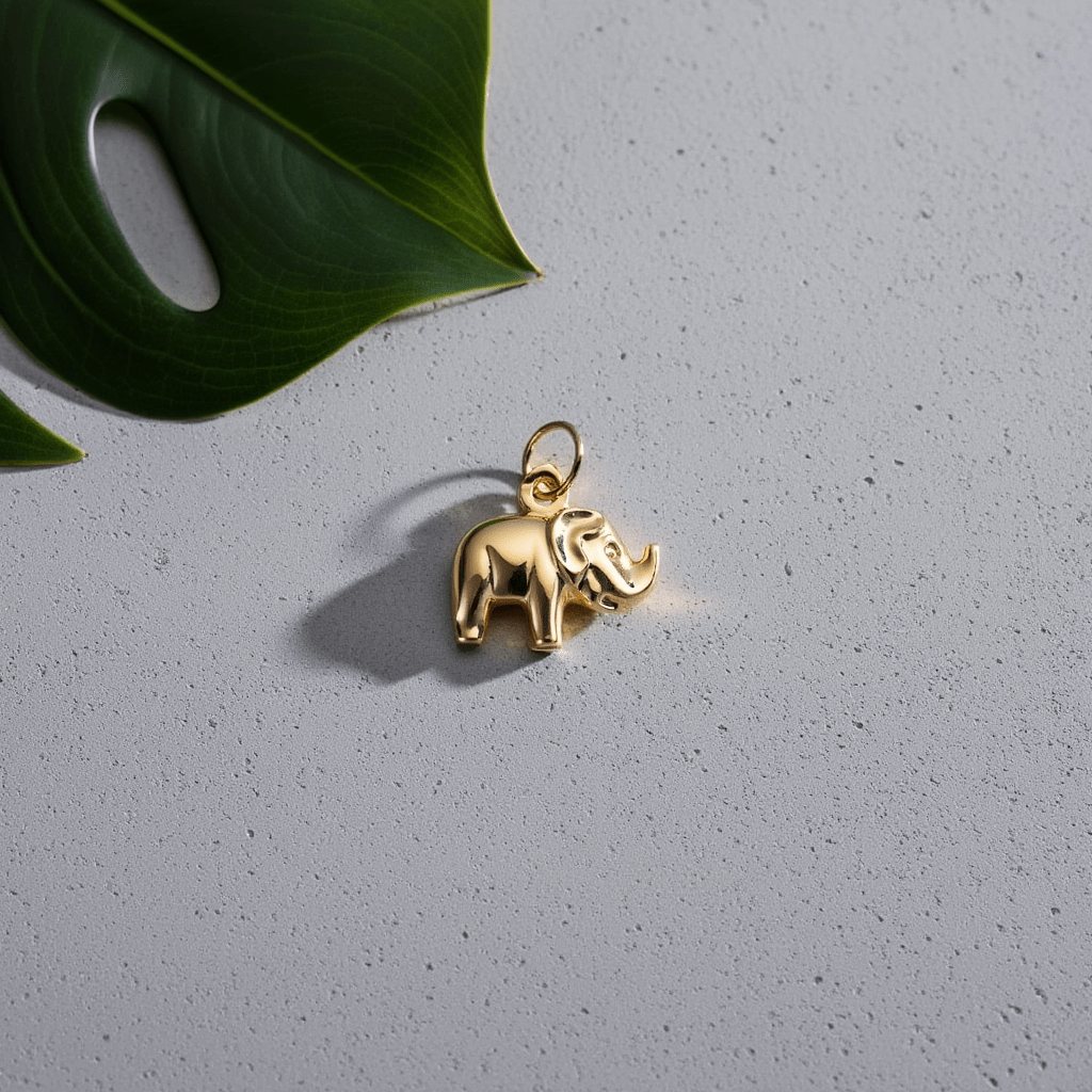 Medalla del Elefante en oro de 19 kl (9mm) - Gold Store Premium