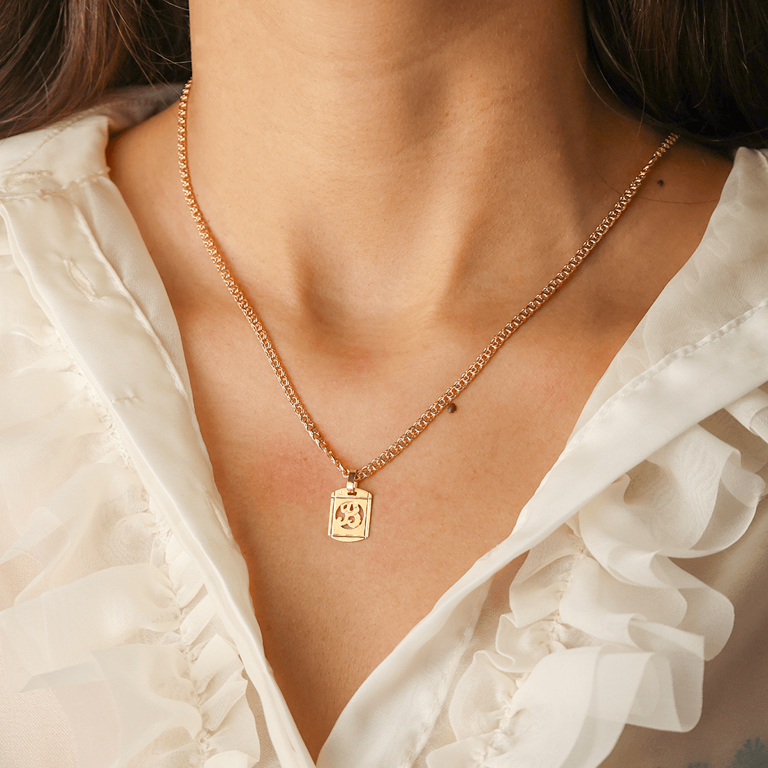 Medalha em Ouro 19kl com Letra B (1.4cm) - Loja do Ouro