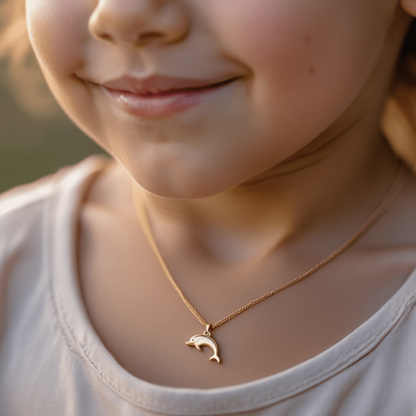 Medalha Golfinho em Ouro 19kl (1.9cm) - Loja do Ouro