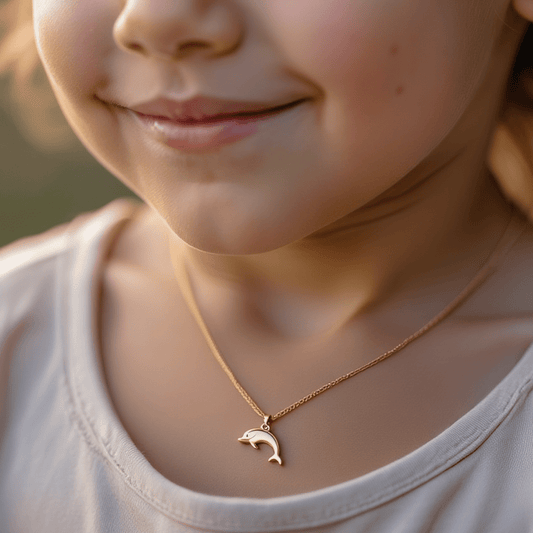 Medalha Golfinho em Ouro 19kl (1.9cm) - Loja do Ouro