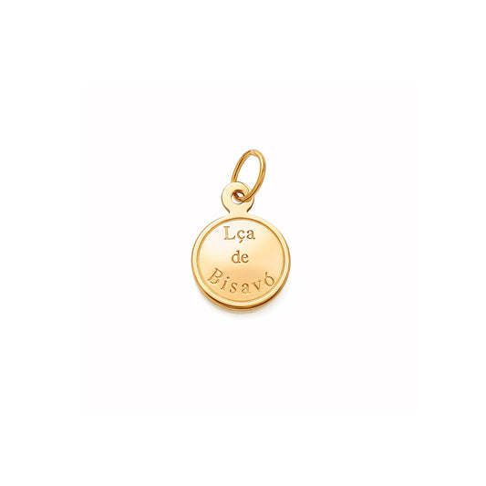 Medalha "Lça de Bisavó" em Ouro 19kl (1cm) - Loja do Ouro