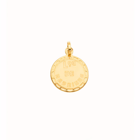 Medalha “Lça de Madrinha” em Ouro 19kl (1.4cm) - Loja do Ouro