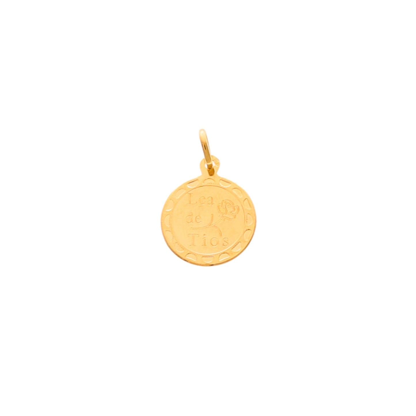 Medalha "Lça de Tios" em Ouro 19kl (1.4cm) - Loja do Ouro