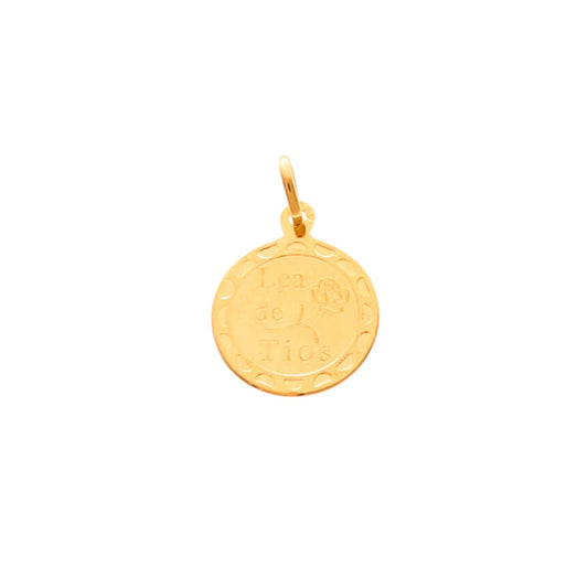 Medalha "Lça de Tios" em Ouro 19kl (1.4cm) - Loja do Ouro