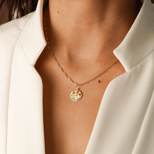 Medalha "Lembrança de Padrinhos" em Ouro 19kl (1.4cm) - Loja do Ouro