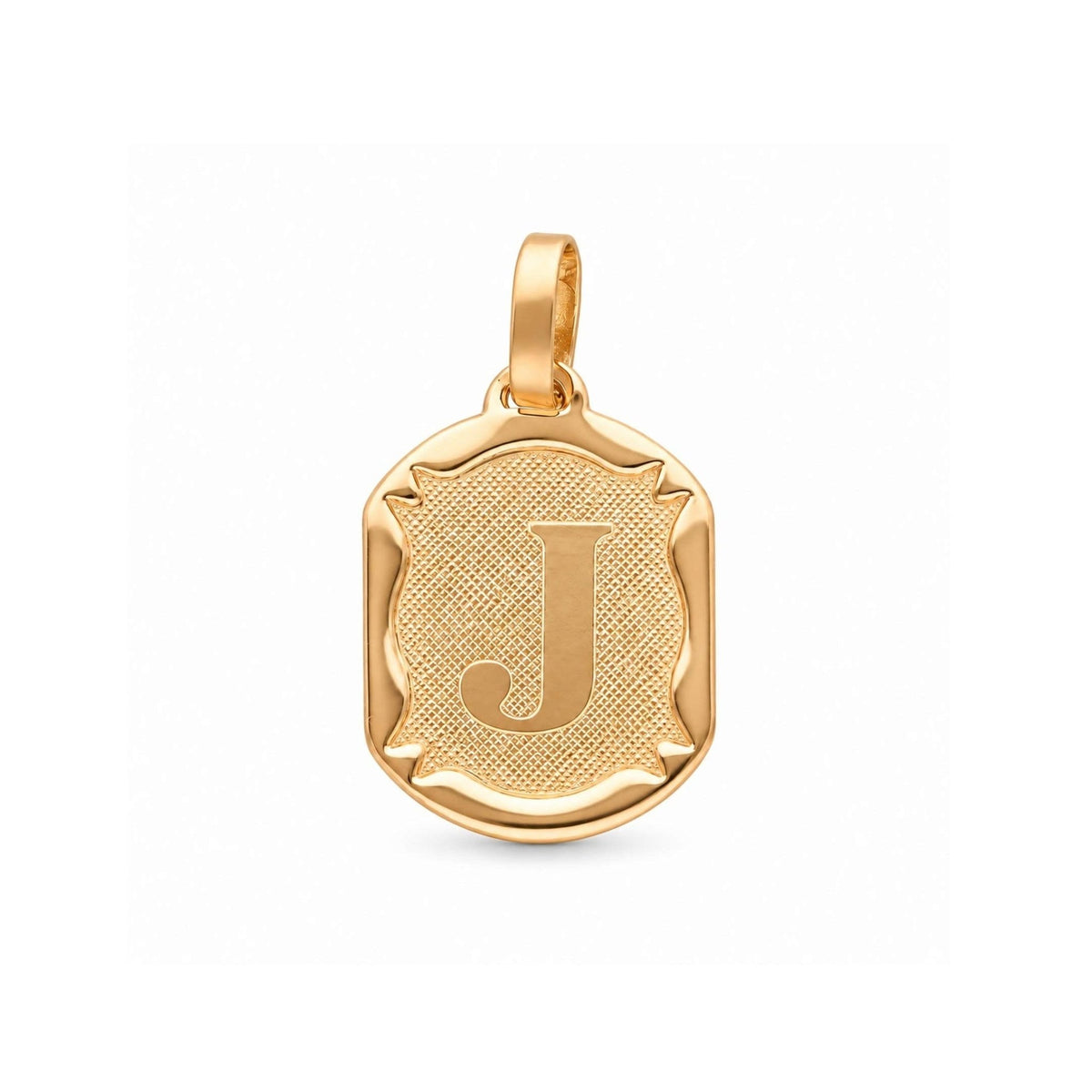 Medalha Letra J em Ouro 19kl (1,55cm) - Loja do Ouro