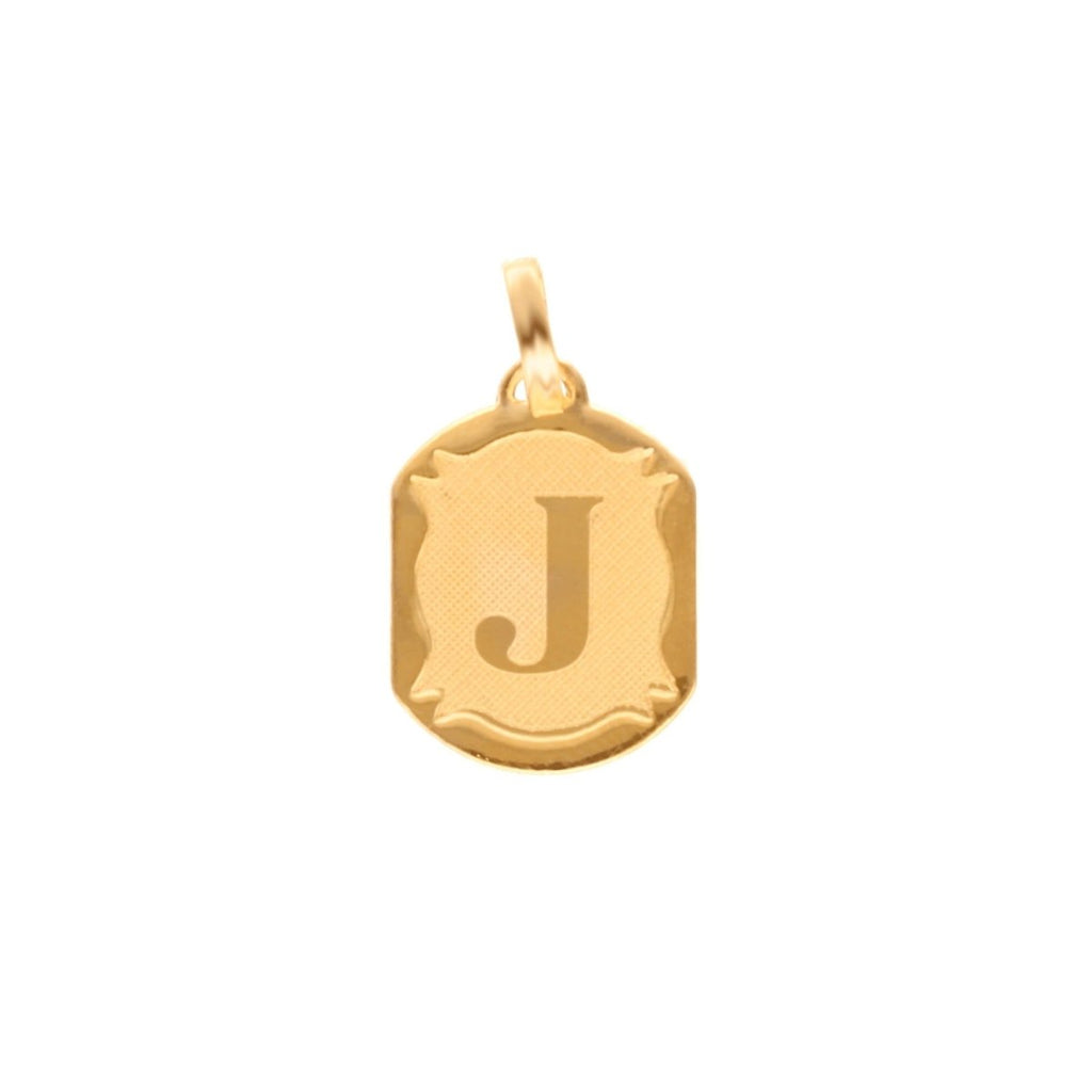 Medalha Letra J em Ouro - Loja do Ouro