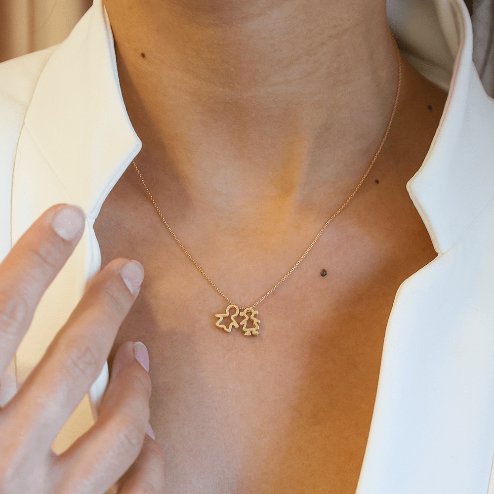 Medalha Menina em Ouro 19kl (1cm) - Loja do Ouro