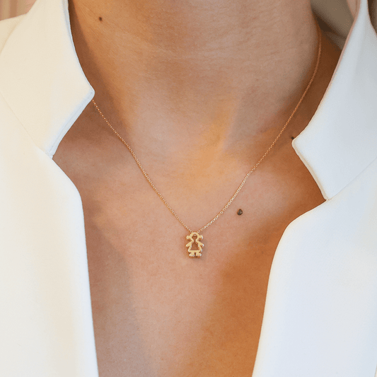 Medalha Menina em Ouro 19kl (1cm) - Loja do Ouro