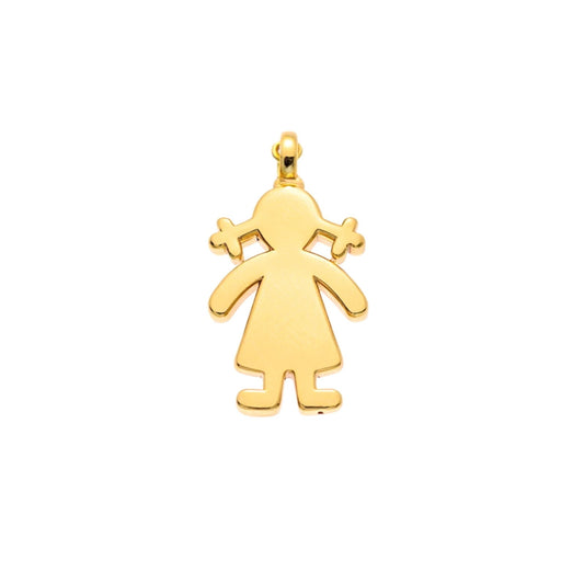 Medalha Menina em Ouro 19kl (2.8cm) - Loja do Ouro