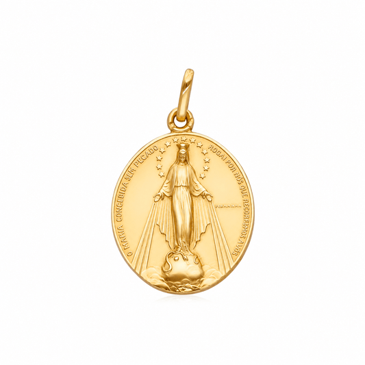 Medalha Milagrosa em Ouro 19kl (2.23cm) - Loja do Ouro