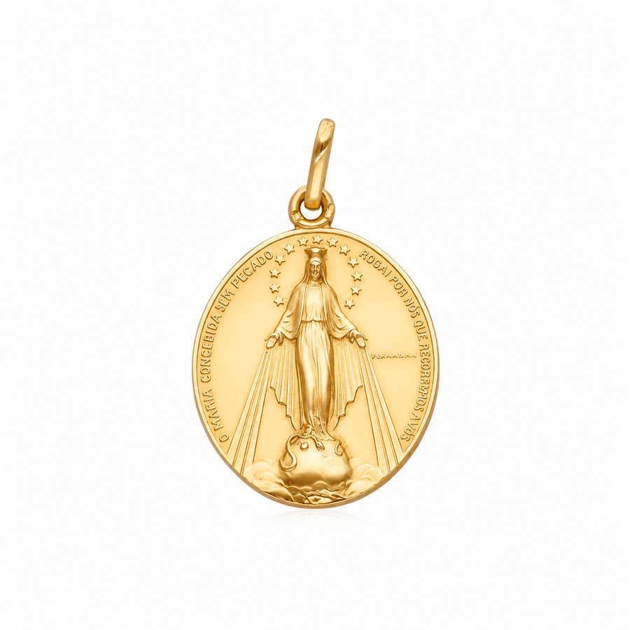 Medalha Milagrosa em Ouro 19kl (2.23cm) - Loja do Ouro