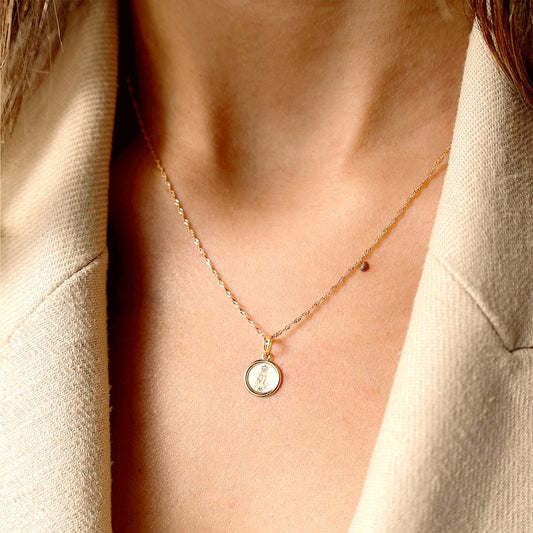 Medalha Nossa Senhora de Fátima em Ouro 19kl (0.9cm) - Loja do Ouro