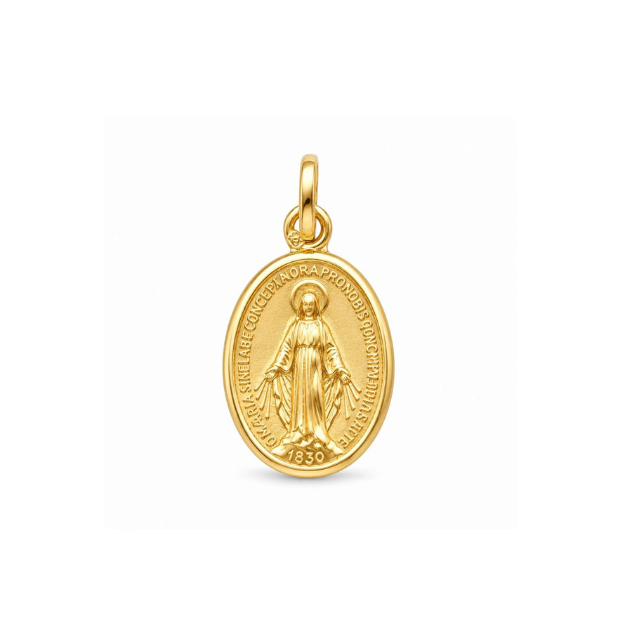 Medalha Oval de Nossa Senhora em Ouro 19kl (1,5cm) - Loja do Ouro