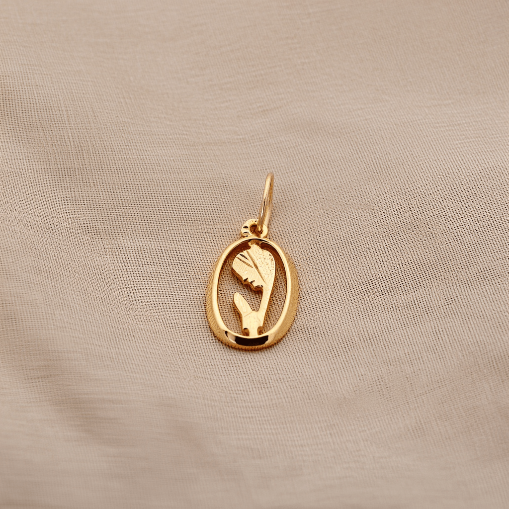 Medalha Oval Nossa Senhora em Ouro 19kl (1.6cm) - Loja do Ouro