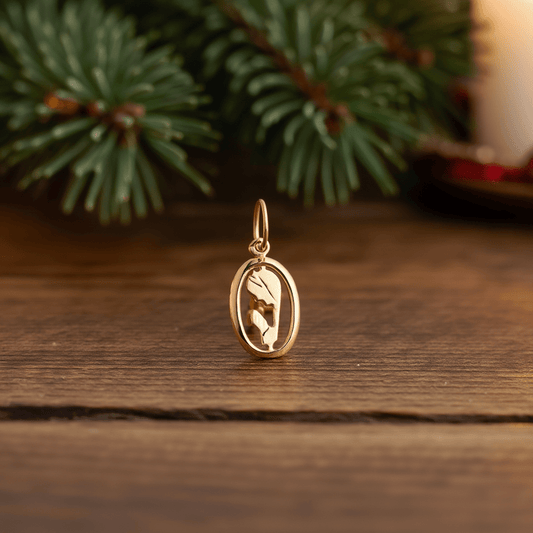 Medalha Oval Nossa Senhora em Ouro 19kl (1.6cm) - Loja do Ouro