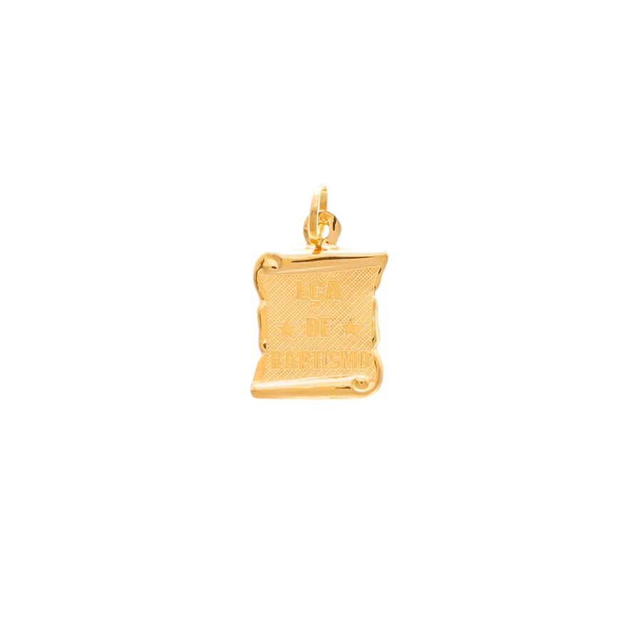 Medalla de Papiro en el lazo de bautismo de oro de 19 kl - Gold Store Premium