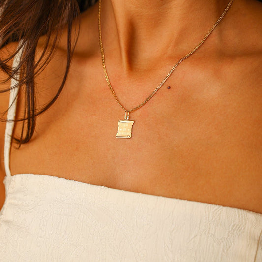 Medalha Papiro em Ouro 19kl Lça De Baptismo - Loja do Ouro