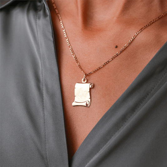 Medalha Papiro Signo Capricórnio em Ouro 19kl (2.2cm) - Loja do Ouro