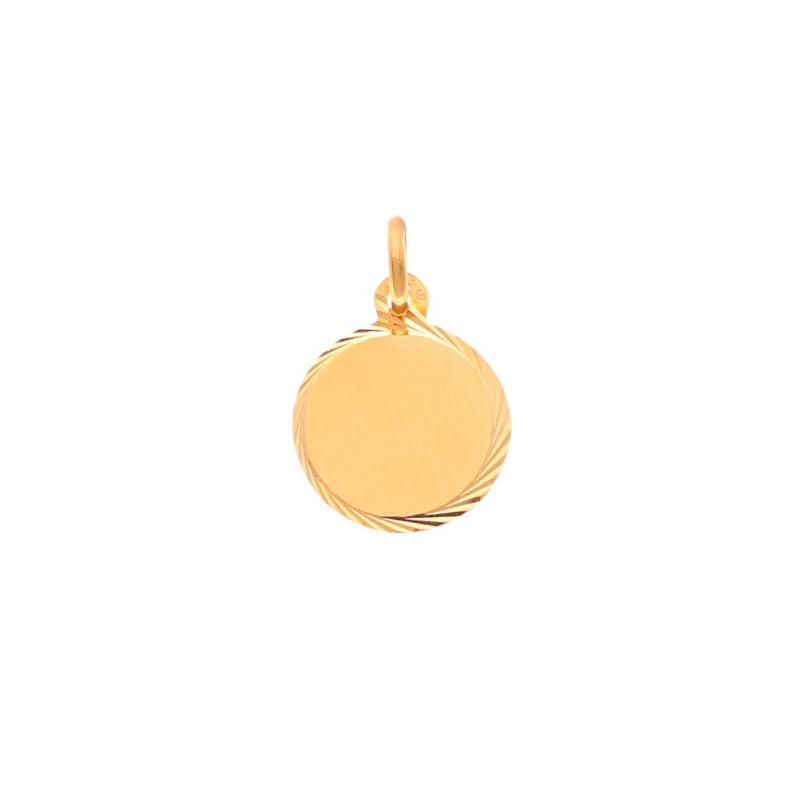 Medalha Redonda em Ouro 19kl Ideal para Gravar (1.6cm) - Loja do Ouro