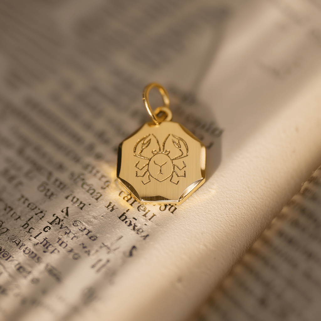 Medalha Signo Caranguejo em Ouro 19kl - Loja do Ouro