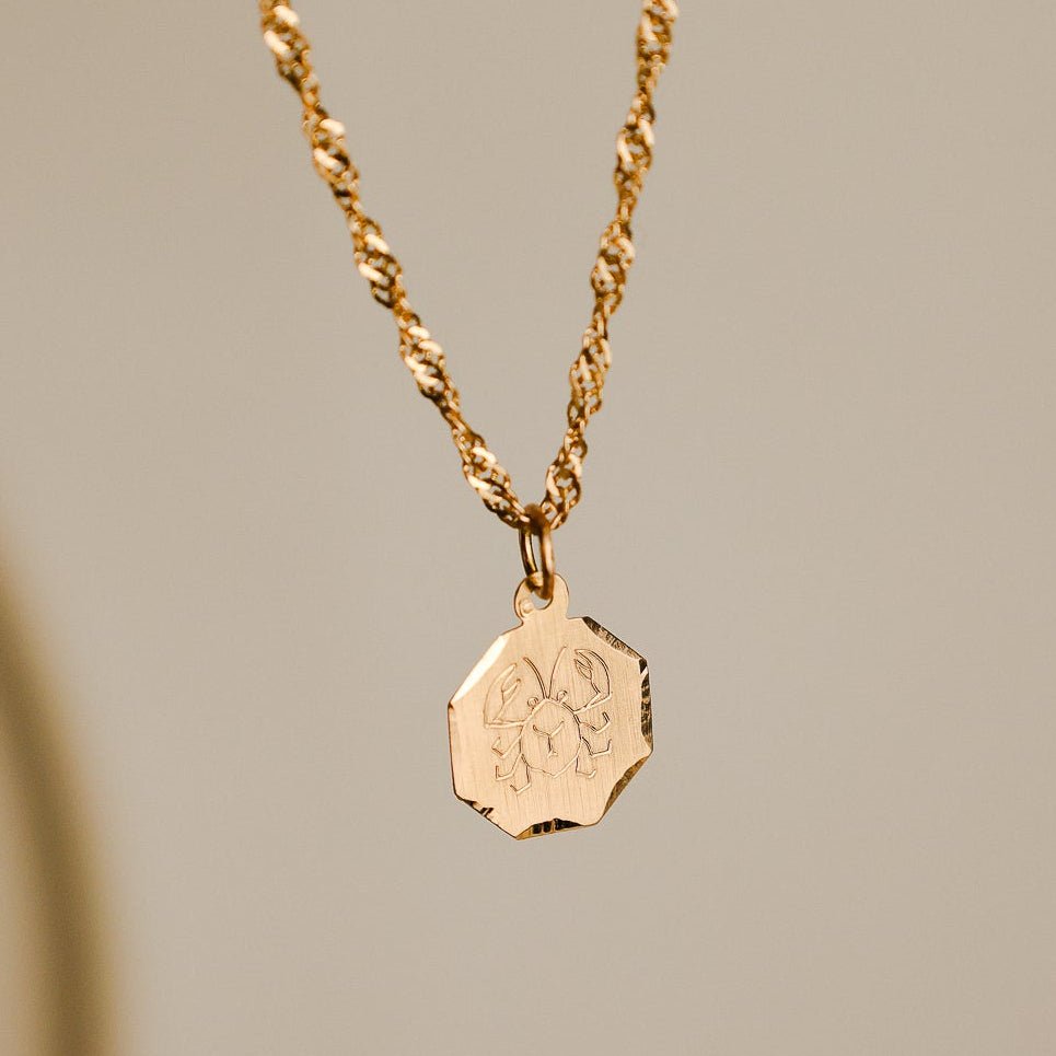 Medalha Signo Caranguejo em Ouro 19kl - Loja do Ouro