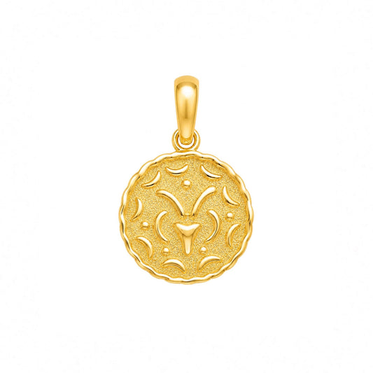 Medalha Signo Carneiro em Ouro 19kl (1.78cm) - Loja do Ouro