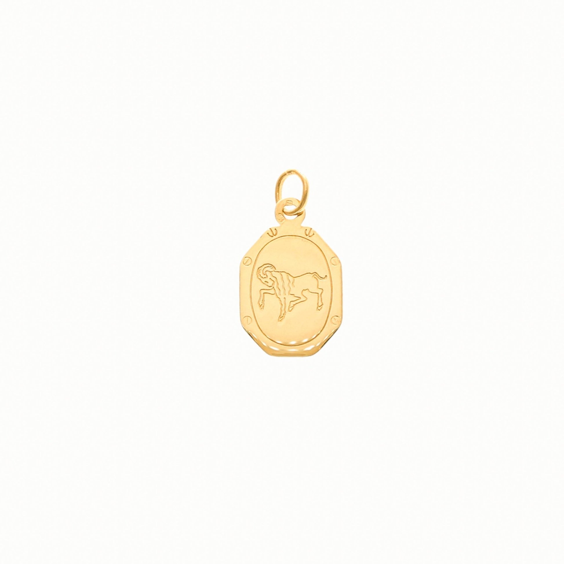 Medalha Signo Carneiro em Ouro 19kl - Loja do Ouro