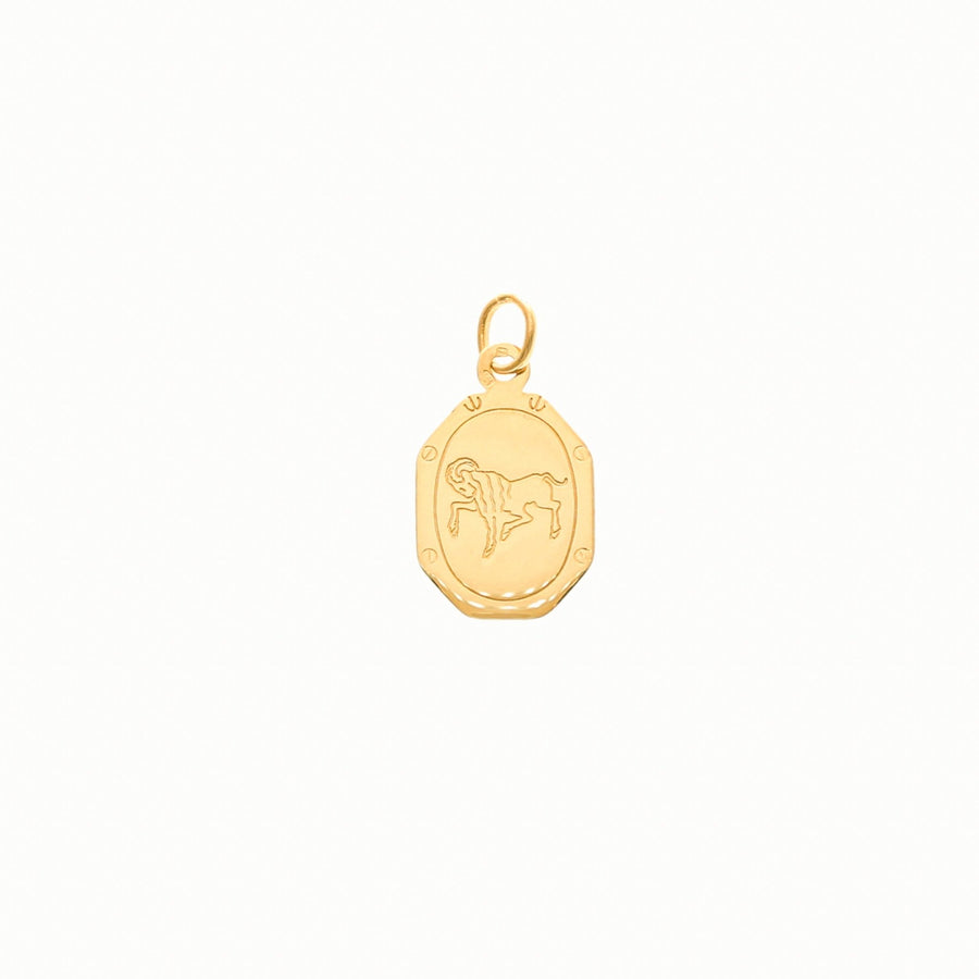 Medalha Signo Carneiro em Ouro 19kl - Loja do Ouro