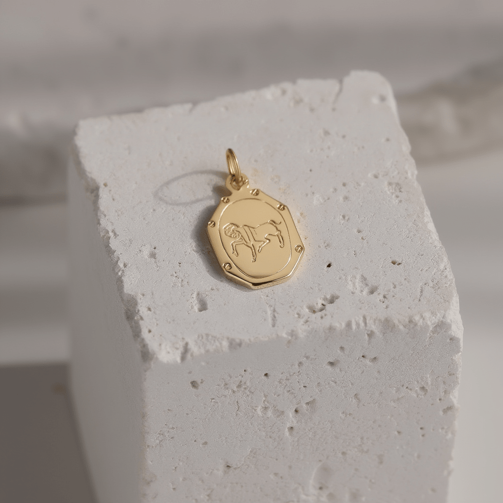 Medalha Signo Carneiro em Ouro 19kl - Loja do Ouro