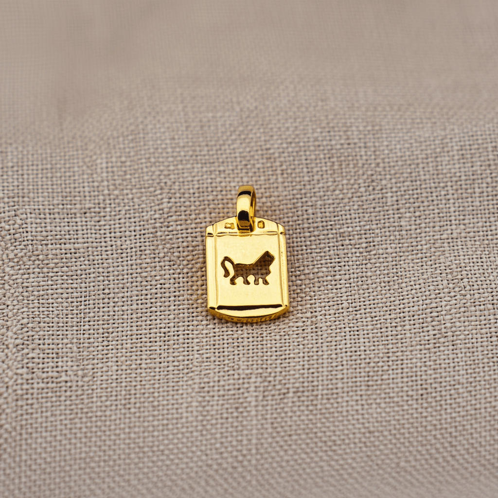 Medalha Signo Leão em Ouro 19kl (1.4cm) - Loja do Ouro
