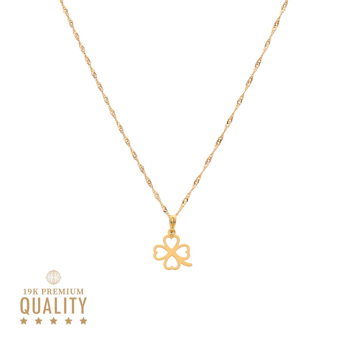 Medalha Trevo em Ouro 19kl - Loja do Ouro