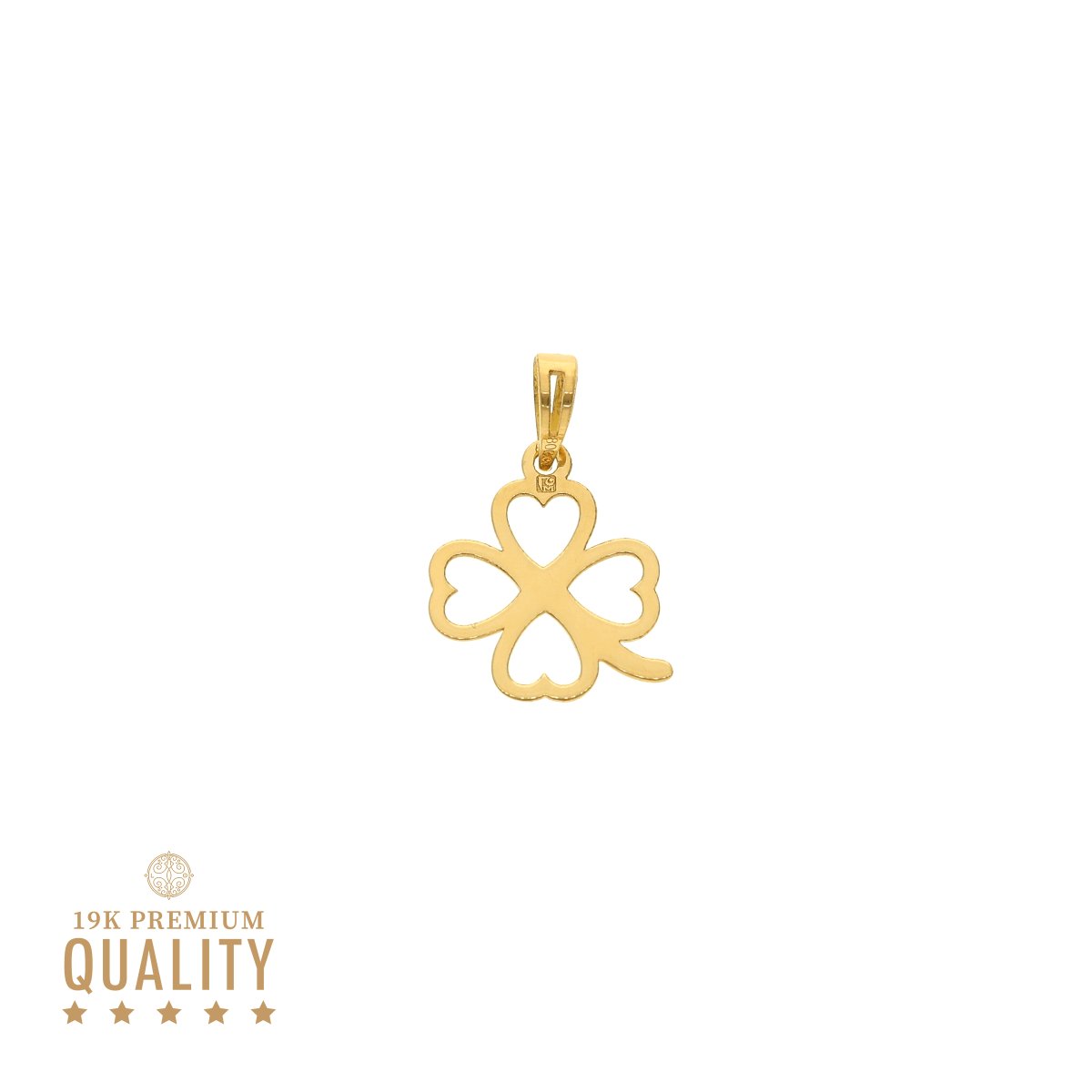 Medalha Trevo em Ouro 19kl - Loja do Ouro