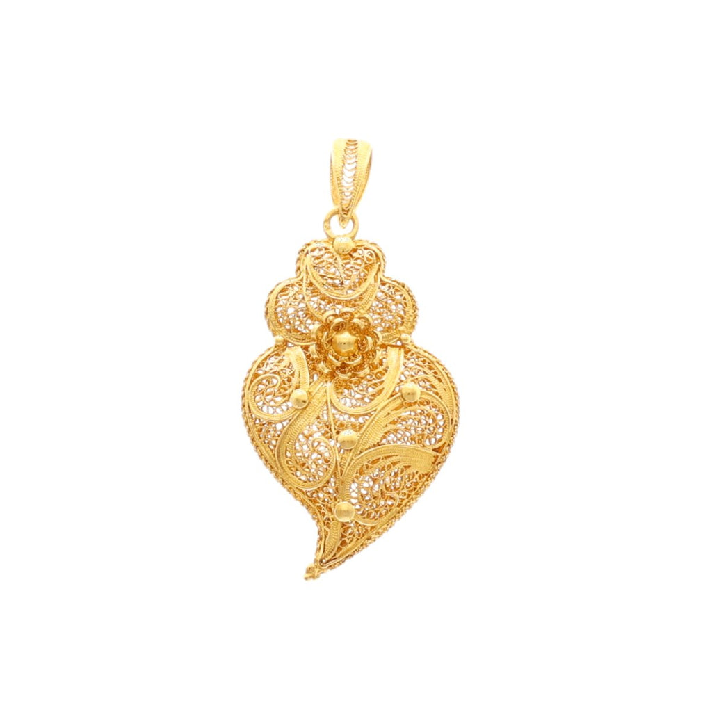 Medalhão Coração de Viana (3.9cm) - Loja do Ouro