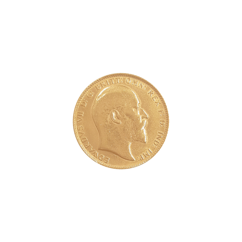 Meia Libra Rei Eduardo VII com S. Jorge (sob consulta) - Loja do Ouro