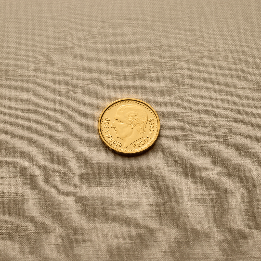 Moeda de 2.5 Pesos Mexicanos em Ouro (1945) - Loja do Ouro